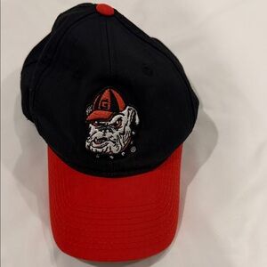 Champion Georgia Black and Gray Bulldog Cap with Red Trim